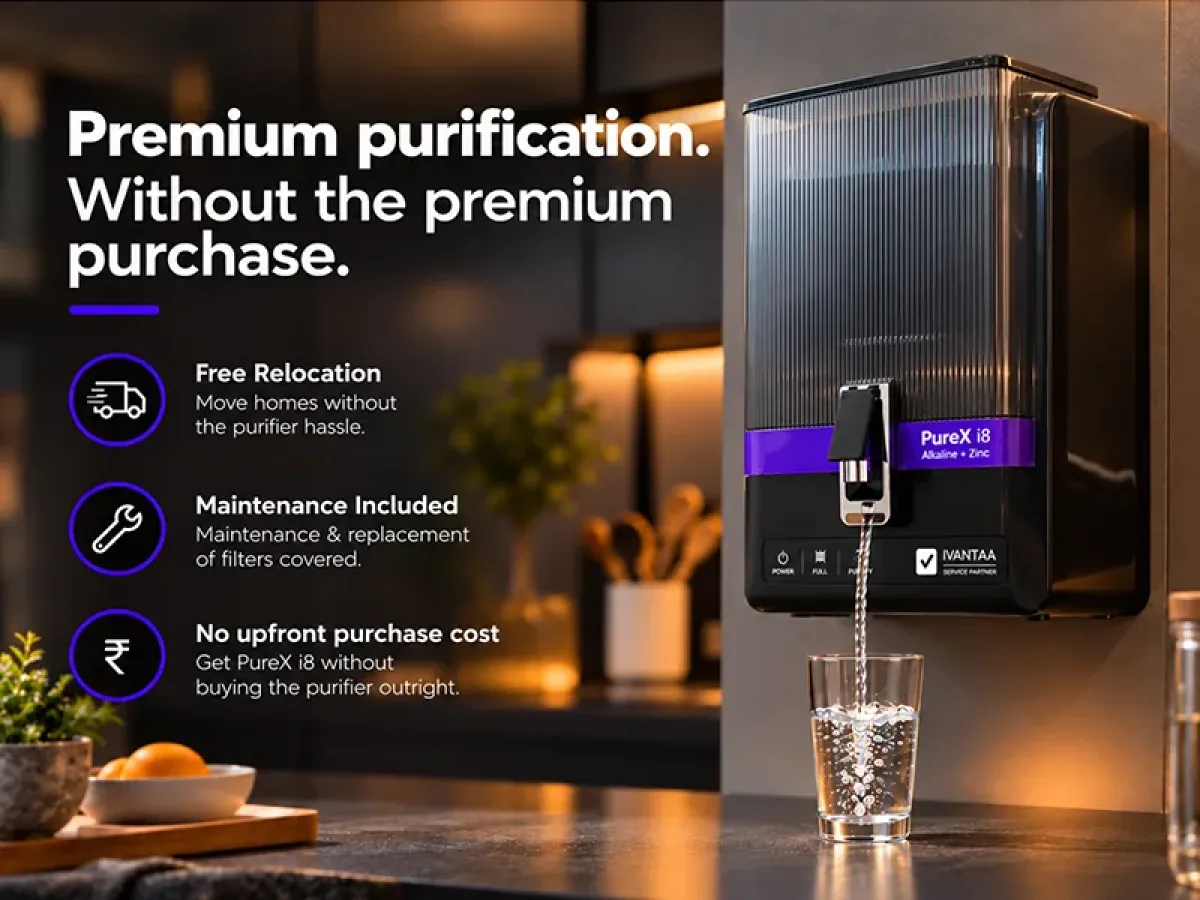PureX i8 Water Purifier   RO + Alkaline + Zinc